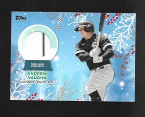 JERSEY ANDREW VAUGHN 2023 Topps HOLIDAY MEGA RELIQUIA - CHICAGO WHITE SOX - Imagen 1 de 2