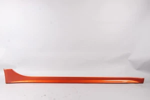 08-15 MITSUBISHI LANCER 10 RALLIART LEFT RIGHT SIDE SKIRT ROCKER MOLDING ORANGE - Picture 1 of 10