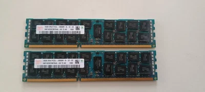 32GB (2×16GB) Hynix DDR3 ECC REG PC3L-10600R – HMT42GR7MFR4A-H9 Testées - Photo 1/2