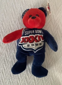 NFL Team Pigskin Bears Super Bowl XXXIV Atlanta 2000 Beanie Bär mit Etikett STL Rams - Bild 1 von 4