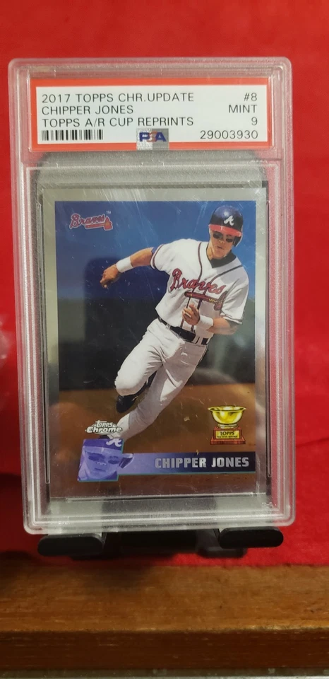 2017 Topps Chrome Update Chipper Jones Psa 9 Rookie Cup RP - Image 1 of 1