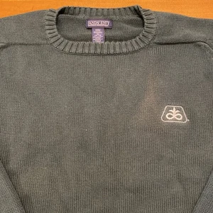 Vintage Lands End Pioneer Seeds Green Sweater Size XL Made In USA - Picture 1 of 9