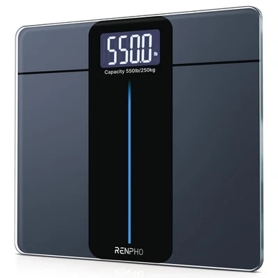 RENPHO Digital Bathroom Scale for Body Weight LCD Display Weighing Machine 550lb - Image 1 of 4