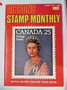 GIBBONS STAMP COLLECTORS MONTHLY MAGAZINE June 1977 Queens Silver Jubilee issue - Picture 1 of 2