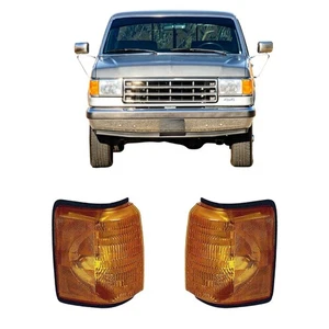 For 1987-1991 Ford F-150 Signal Light Pair For FO2520107+FO2521105 - Picture 1 of 4
