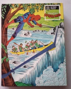 Factory Sealed The Amazing Spider-Man 63 Piece Jigsaw Puzzle 1988 VTG Marvel - Picture 1 of 10