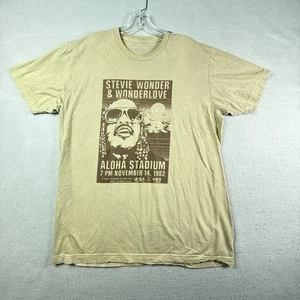 Camiseta Stevie Wonder & Wonderlove Hombre Grande Bronceado Aloha Stadium 1982 - Imagen 1 de 6