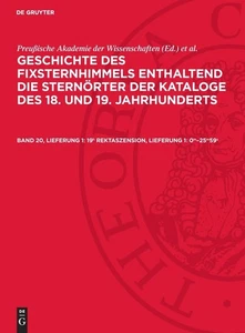 19h Rektaszension, Lieferung 1: 0m-25m59s (Hardback) (US IMPORT) - Picture 1 of 1