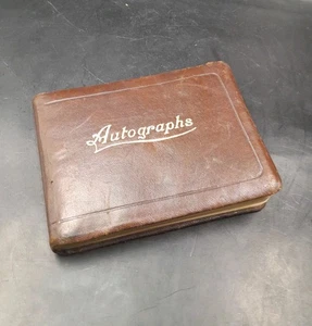 Antiguo libro de autógrafos de los años 20 con mensajes e imágenes foto de pingüinos conmovedores - Imagen 1 de 24