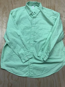 Fresh Produce Button Down Shirt Mens XL  Green Long Sleeve Top Casual - Picture 1 of 6