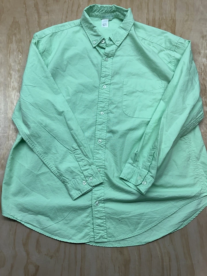 Fresh Produce Button Down Shirt Mens XL  Green Long Sleeve Top Casual - Image 1 of 4