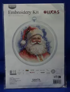 Lucas Cross Stitch BC224 Santa Sealed Complete KIT - Picture 1 of 7