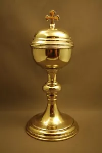+ Antikes traditionelles Zibourium + Tasse Sterling + Benziger Bros. + Kelch Co. + - Bild 1 von 5