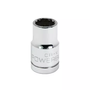 Powerbuilt 1/2 Inch Drive x 1/2 Inch 12 Point Shallow Socket - 642000 - Picture 1 of 5