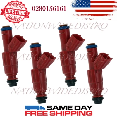 4x Inyectores de combustible Bosch OEM para 2003 2004 2005 2006 2007 Ford Focus 2,3 L I4 Foto 1 de 4