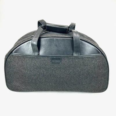 Hartmann Negro Tweed Bolsa de Transporte Equipaje Viaje Cuero Correas a Presión Foto 1 de 4