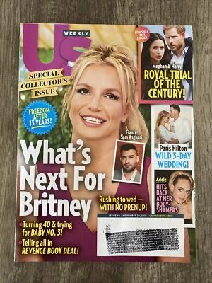 US Weekly Magazine November 29, 2021, issue Britney Spears Sam Asghari Adele - Image 1 of 3