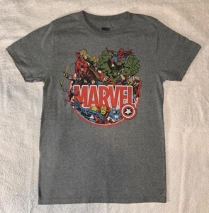 Camicia da uomo Marvel taglia S grigia cotone logo Marvel fumetti - Foto 1 di 3