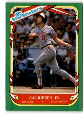 1987 Fleer Star Stickers Cal Ripken Jr. Baltimore Orioles #101 - Image 1 of 2