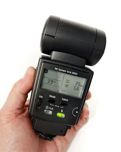 Metz Mecablitz 54 MZ-4i Flash, SCA 3102 M3 Hot Shoe Adapter for Canon EOS, Pouch - Picture 1 of 13