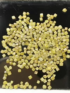 Lote de 4,00 quilates de diamantes en bruto cuadrados de diamante amarillo suelto natural - Imagen 1 de 7
