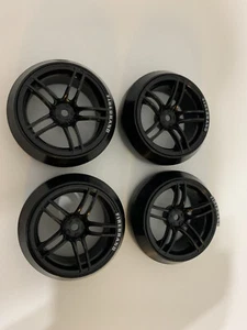 Neumáticos de deriva lisos premontados Icestar XD9 0° (4) (Negro) Firebrand RC - Imagen 1 de 9