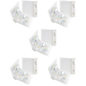 5 Pack CD -Speicherbox Reisen CD-Display-Halter CD-Aufbewahrungshalter - Afbeelding 1 van 12