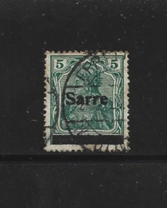 Saar Stamp-Scott # 4-5pf-Canc./H-NG-1920-54-Overprinted - Picture 1 of 1