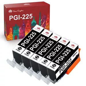 Paquete de 5 impresoras PGI-225 tinta negra para Canon Pixma MG5220 MG5320 MX892 MX712 - Imagen 1 de 6