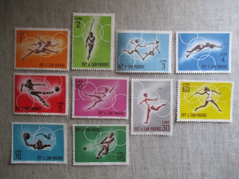 San Marino, Scott#582-591,MNH Cover