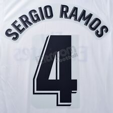 2018-19 Real Madrid La Liga Home Name Number Set #4 SERGIO RAMOS Repro for Sh...