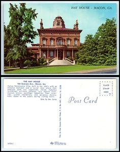 GEORGIA Postcard - Macon, Hay House F3 - Picture 1 of 1