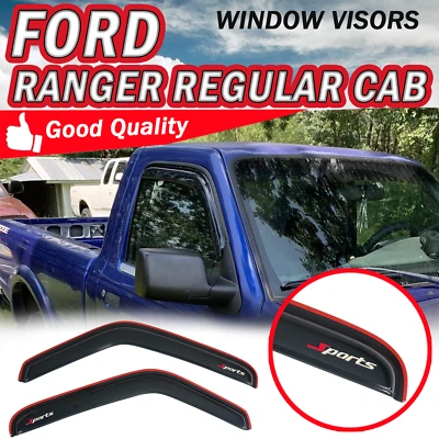 Se adapta a 93-11 Ford Ranger cabina estándar en visera de ventana protectora de canal con deportes 3D Foto 1 de 4