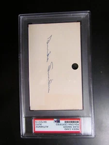 Duke Snider Signed Index Card PSA Encapsulated - Picture 1 of 2