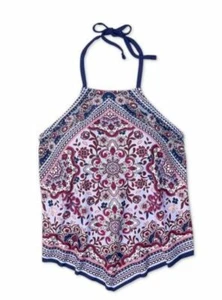 Kona Sol Women's Tankini Top Purple Floral, Size S - Picture 1 of 3