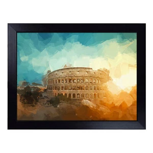 The Coliseum In Rome Italy Lap Tray Cushioned Bean Bag Padded TV Dinner Desk - Picture 1 of 4