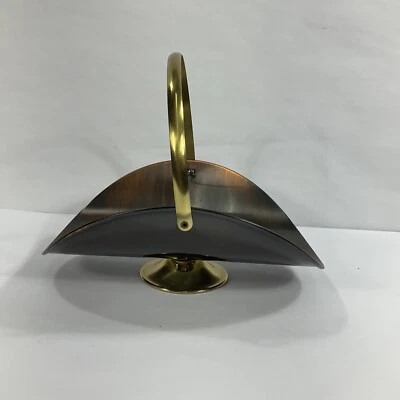 Coppercraft Guild Cobre y Latón Flor Cesta Soporte Tronco Motivo - De Colección Foto 1 de 4