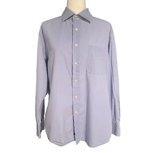 VTG R&G Mens Button-Down Shirt XL Light Blue Cotton Casual Long Sleeve - Picture 1 of 4