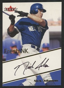 2000 Fleer Mystique Fresh Ink Nick Johnson Auto New York Yankees #NNO
