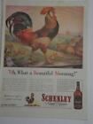 Magazine Ad* - 1944 - Schenley Whiskey - World War II - Rooster - (#1)