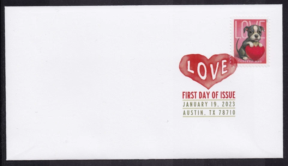 US 5746 Love Puppy DCP FDC 2023 - Image 1 of 1