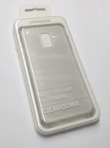 Samsung Galaxy A8 (2018) Dual Layer Cover Genuine Case Cover Clear - Picture 1 of 3