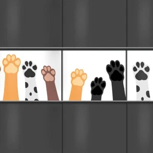 M-tec technology Kreativ Sichtschutzstreifen- Happy Paws für den Zaun - Bild 1 von 3