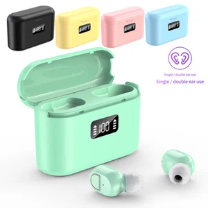 Kabellose Kopfhörer Bluetooth Headset Mini Stereo Ohrhörer mit Mikrofon - Bild 1 von 18