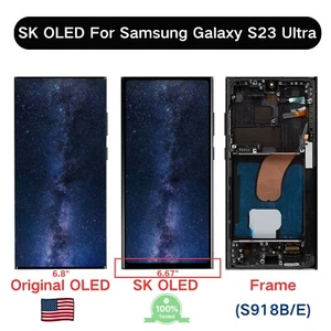 Small OLED Display Assembly LCD Touch Screen For Samsung Galaxy S23 Ultra S918BE - Picture 1 of 7