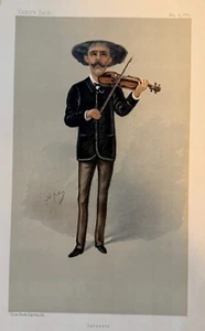 Vanity Fair Print. "Sarasate". Spanish Violinist. May 25 1889. - Picture 1 of 1