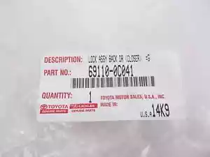 Genuine OEM Toyota 08–22 Toyota Sequoia Rear Liftgate Lock Latch 69110-0C041 - Picture 1 of 6