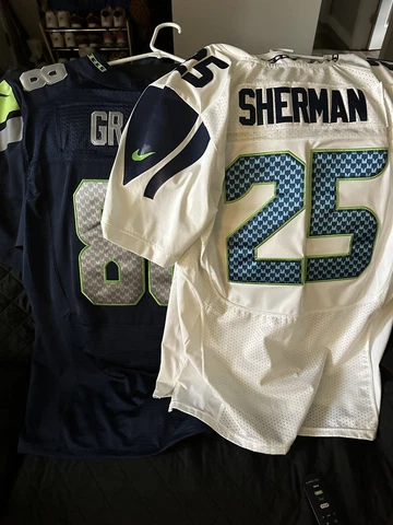 Nike Seahawks Jersey Lot XL 88 Graham 25 Sherman NFL 48 Cover