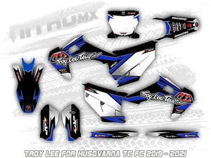 Kit de gráficos se adapta a las calcomanías Husqvarna TC FC FX 125 250 350 450 2019 2020 2021 2022 - Imagen 1 de 2