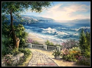 Agujas de gráfico - patrones de punto de cruz contados - Spring Seaside - Imagen 1 de 2